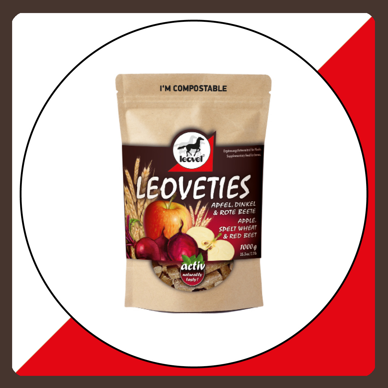 leovet LEOVETIES Apfel, Dinkel, Rote Beete 1000g leovet LEOVETIES Apfel, Dinkel, Rote Beete 1000g