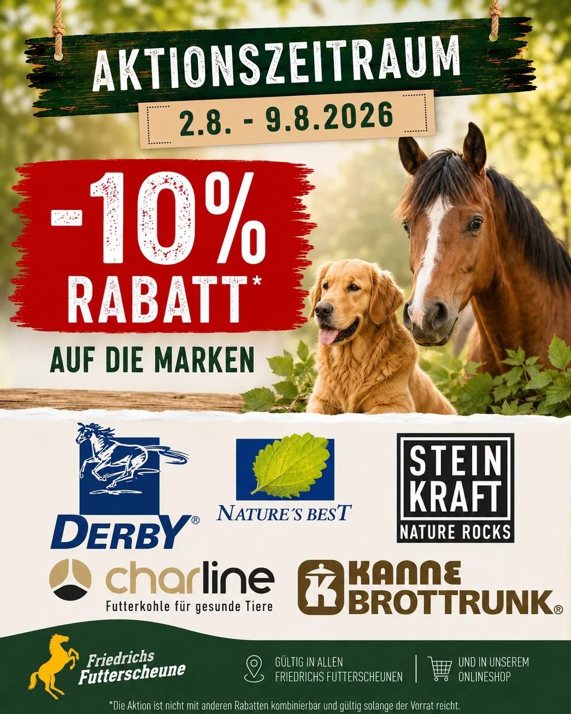-10% auf alle Produkte der Marken