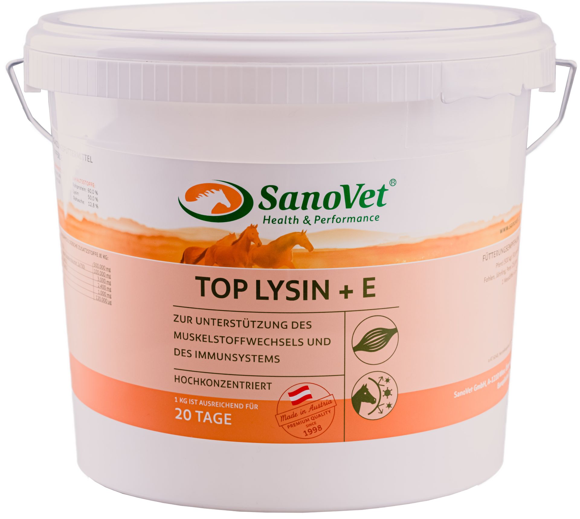 SanoVet Top Lysin + E 3kg