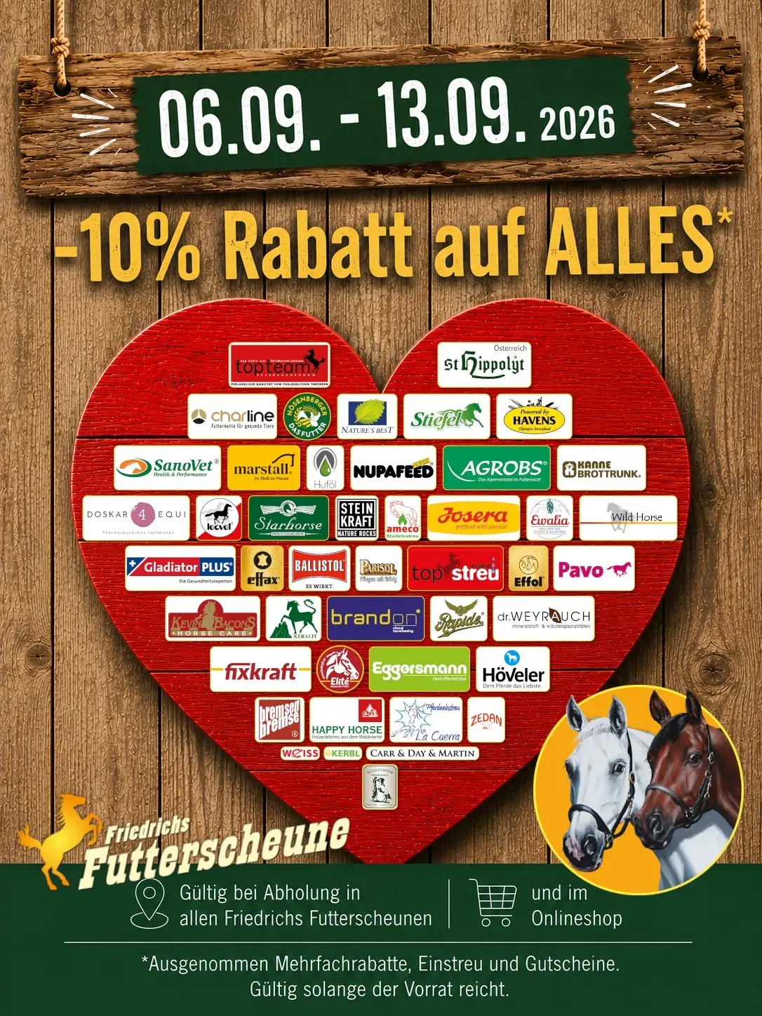 -10% auf alle Produkte der Marken